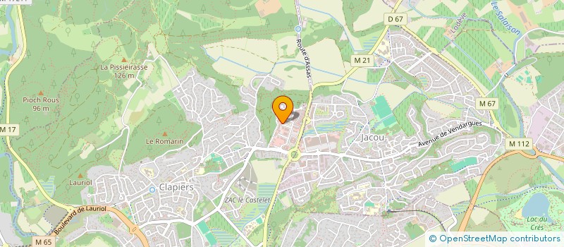 localisation de l'entreprise PRIMAL MANCO2  CLAPIERS