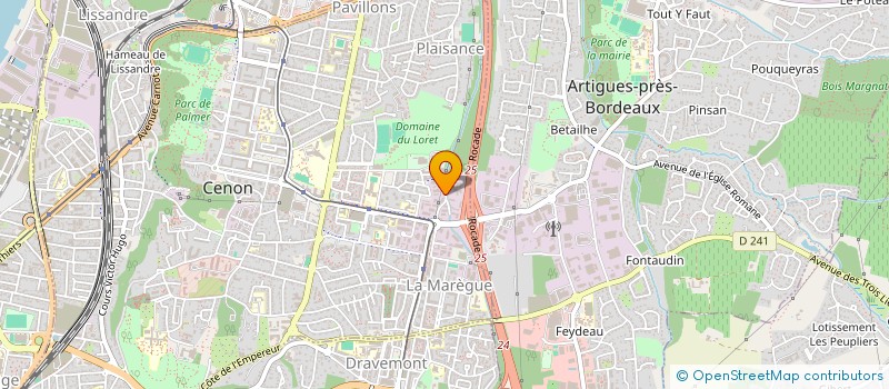 localisation de l'entreprise PRIMALIV à CENON