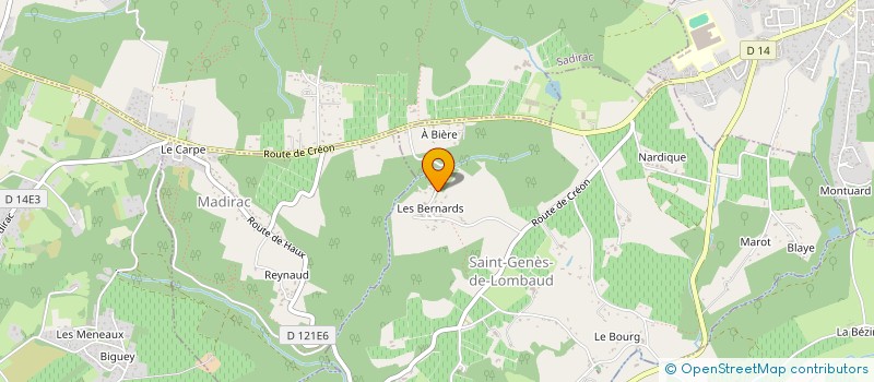 localisation de l'entreprise PRIMANE INVEST  SAINT-GENES-DE-LOMBAUD