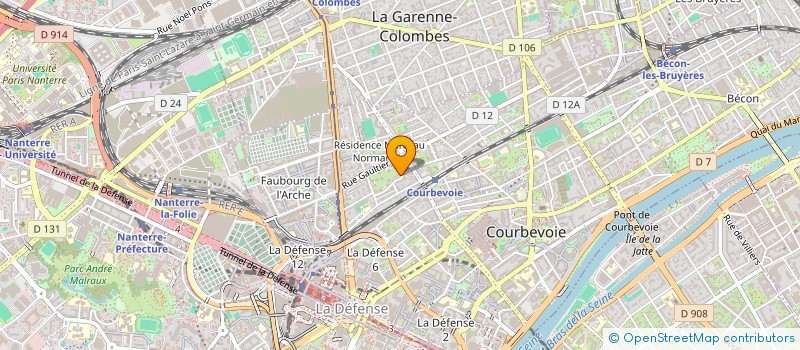 localisation de l'entreprise PRIMANOV à COURBEVOIE