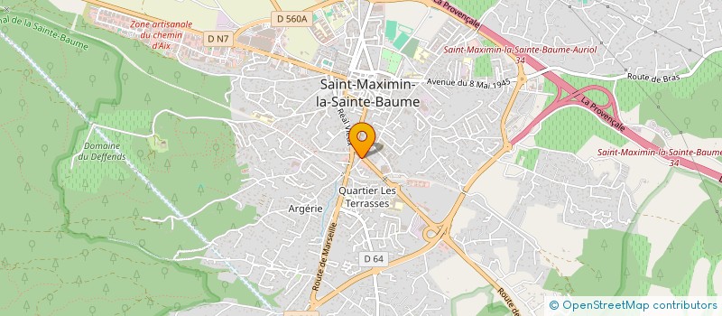 localisation de l'entreprise PRIMARIDIS à ST MAXIMIN LA STE BAUME