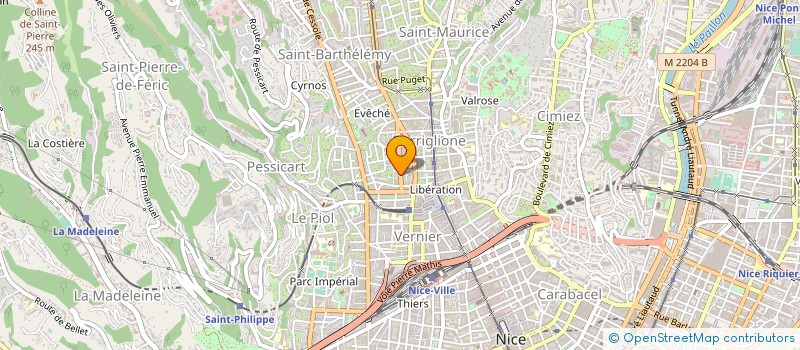 localisation de l'entreprise PRIMAROSA à NICE