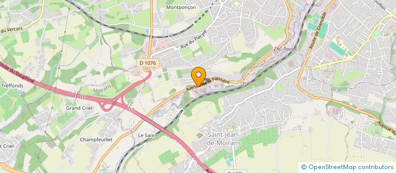 localisation de l'entreprise PRIMATEC SARL  VOIRON