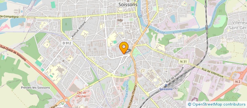 localisation de l'entreprise PRIMATEMUSIQUE à SOISSONS