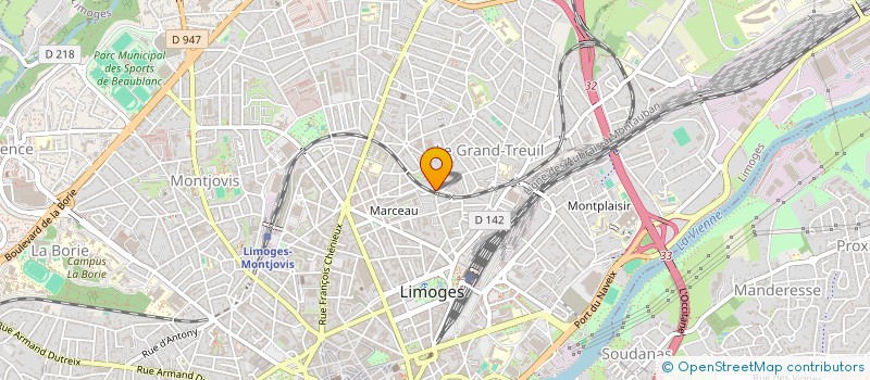 localisation de l'entreprise PRIMAUTE SARL à LIMOGES