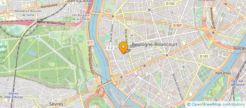 localisation de l'entreprise PRIMAVEFA à BOULOGNE-BILLANCOURT