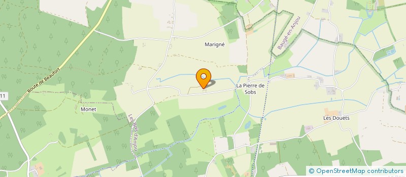 localisation de l'entreprise PRIMAVERA à BEAUFORT-EN-ANJOU