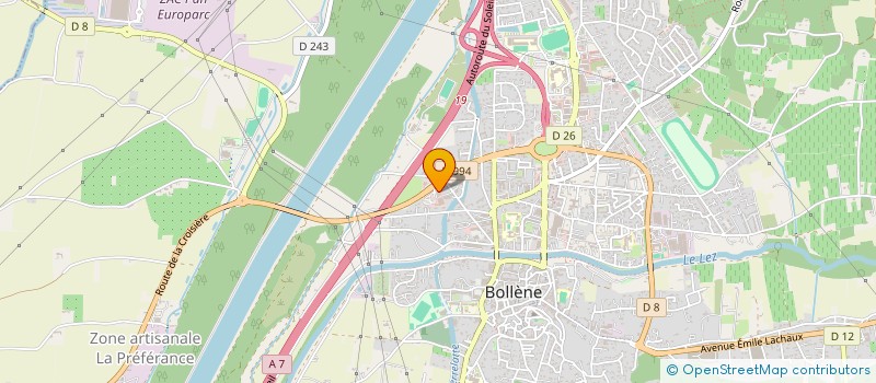 localisation de l'entreprise PRIMAVERA  BOLLENE