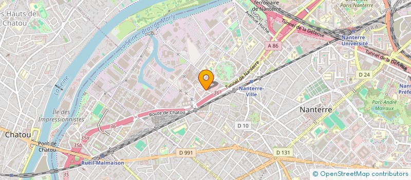 localisation de l'entreprise PRIMAVERA  NANTERRE