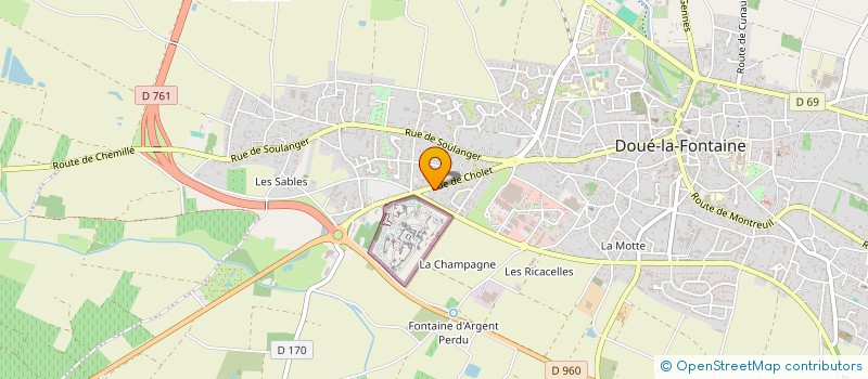 localisation de l'entreprise PRIMAVERA  DOUE-EN-ANJOU