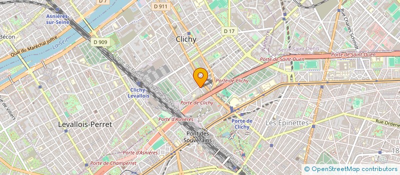 localisation de l'entreprise PRIMAVERA à CLICHY