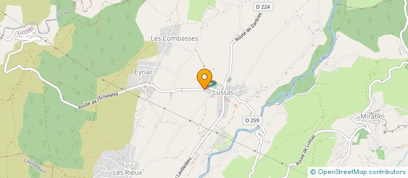 localisation de l'entreprise PRIMAVERA à LUSSAS