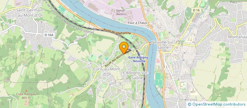 localisation de l'entreprise PRIMAVERA ONE  CURIS-AU-MONT-D'OR