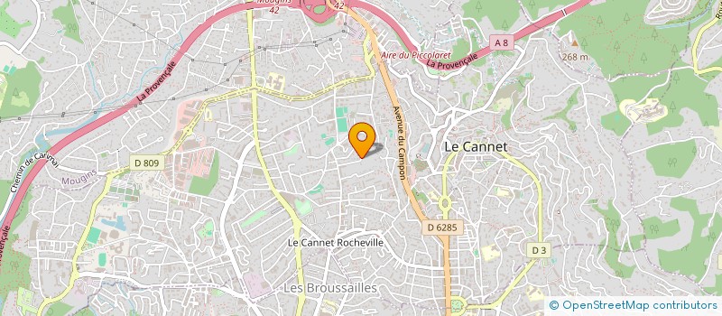 localisation de l'entreprise PRIME AREA EVENTS à LE CANNET