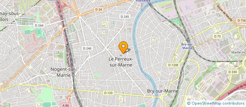 localisation de l'entreprise PRIME DEVELOPPEMENT  LE PERREUX-SUR-MARNE