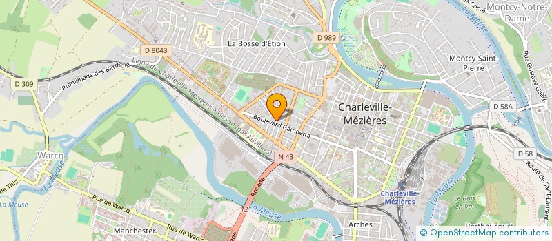 localisation de l'entreprise PRIME IMMO à CHARLEVILLE-MEZIERES
