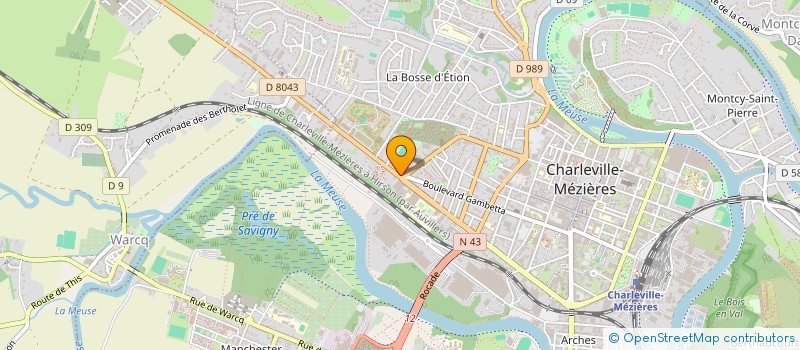 localisation de l'entreprise PRIME INVEST  CHARLEVILLE-MEZIERES