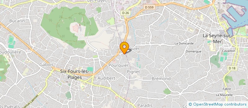 localisation de l'entreprise PRIME SARL à SIX-FOURS-LES-PLAGES
