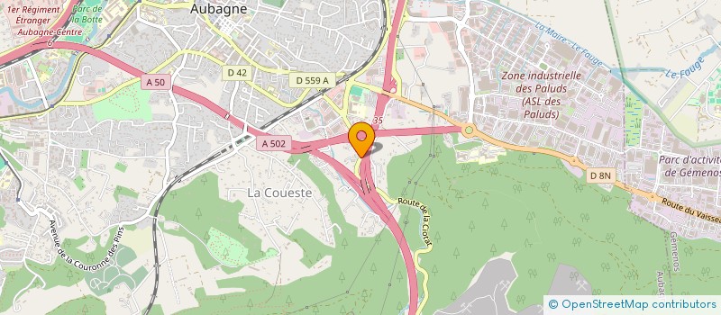 localisation de l'entreprise PRIME SECURITE à AUBAGNE