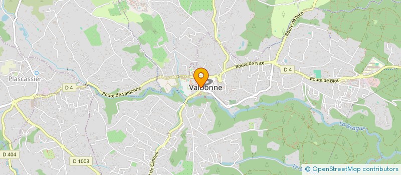 localisation de l'entreprise PRIME TIME à VALBONNE