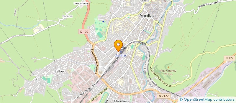localisation de l'entreprise PRIMEAL D'AURILLAC à AURILLAC