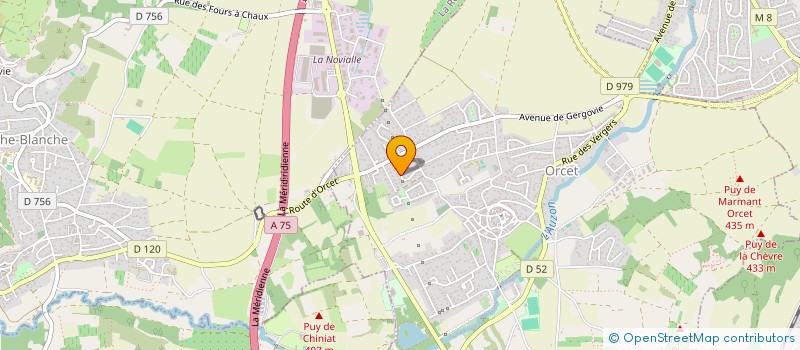 localisation de l'entreprise PRIMEO  ORCET