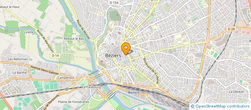 localisation de l'entreprise PRIMERA  BEZIERS