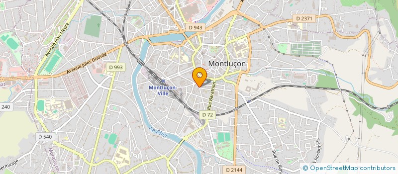 localisation de l'entreprise PRIMEROSE-AUBRUN à MONTLUCON