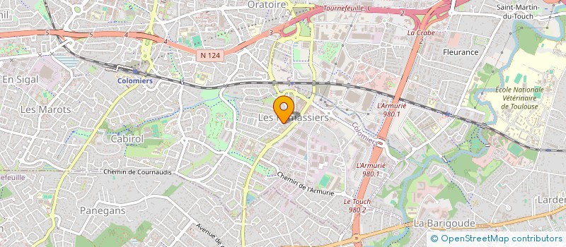 localisation de l'entreprise PRIMESSI BTP à COLOMIERS