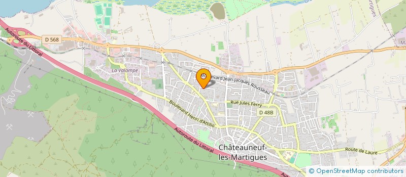 localisation de l'entreprise PRIMEUR 13 à CHATEAUNEUF-LES-MARTIGUES