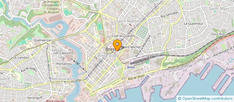 localisation de l'entreprise PRIMEUR  BREST