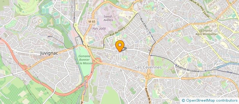 localisation de l'entreprise PRIMEUR B2M à MONTPELLIER