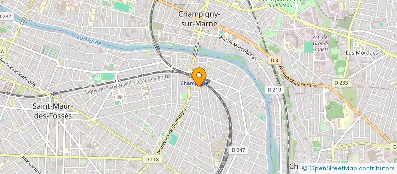 localisation de l'entreprise PRIMEUR CHAMPIGNOL  SAINT-MAUR-DES-FOSSES