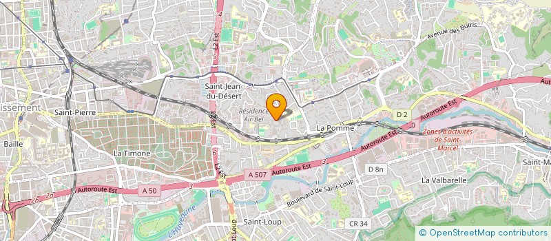 localisation de l'entreprise PRIMEUR DE BEAUMONT  MARSEILLE