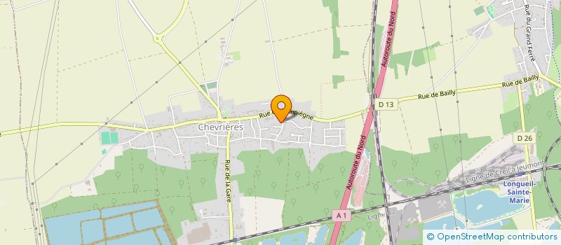 localisation de l'entreprise PRIMEUR DE L'OISE  CHEVRIERES