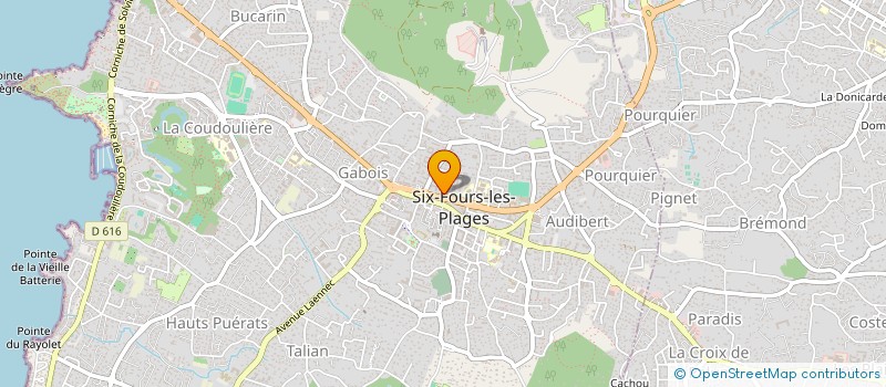 localisation de l'entreprise PRIMEUR DE LA CANTARELLE à SIX-FOURS-LES-PLAGES