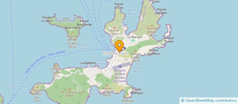 localisation de l'entreprise PRIMEUR DES SAINTES à TERRE-DE-HAUT