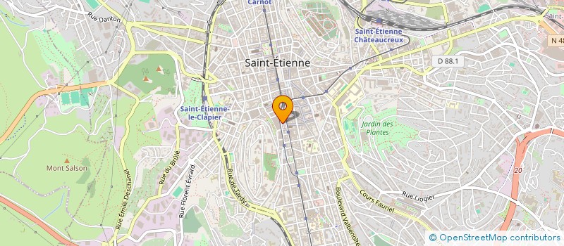 localisation de l'entreprise PRIMEUR DES URSULES à SAINT-ETIENNE