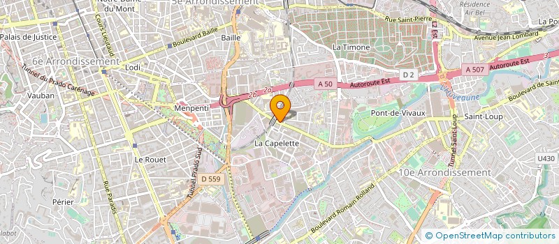 localisation de l'entreprise PRIMEUR DISTRIBUTION à MARSEILLE