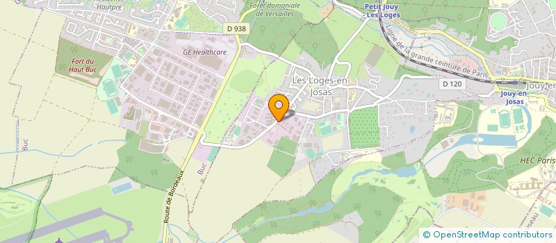 localisation de l'entreprise PRIMEUR DU CHATEAU  LES LOGES-EN-JOSAS