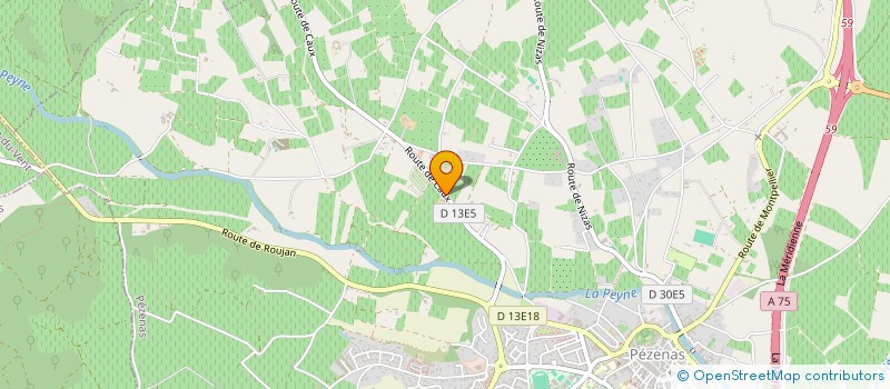 localisation de l'entreprise PRIMEUR DU SUD  LEZIGNAN-LA-CEBE