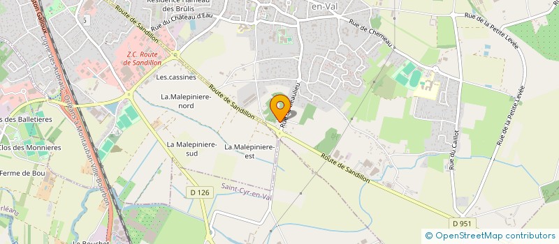 localisation de l'entreprise PRIMEUR DYONISIEN à SAINT-DENIS-EN-VAL