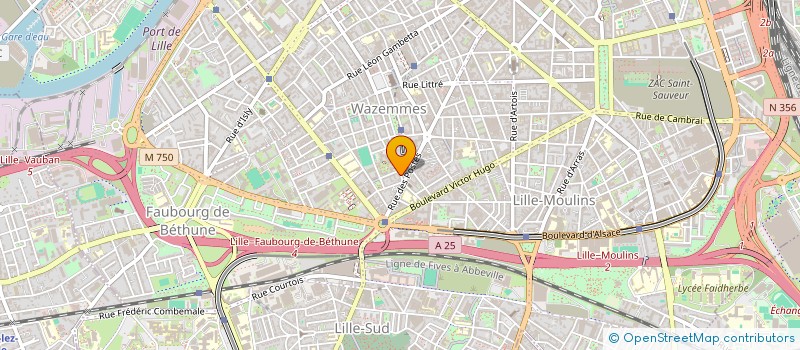localisation de l'entreprise PRIMEUR JULES GUESDE à LILLE