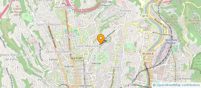 localisation de l'entreprise PRIMEUR SAS  NICE