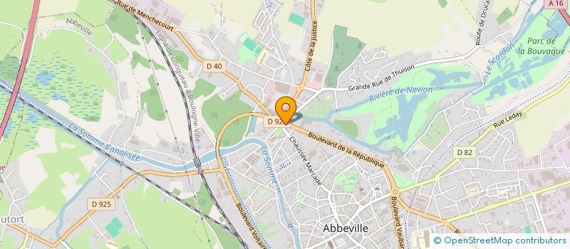 localisation de l'entreprise PRIMEUR SUCRERIE à ABBEVILLE