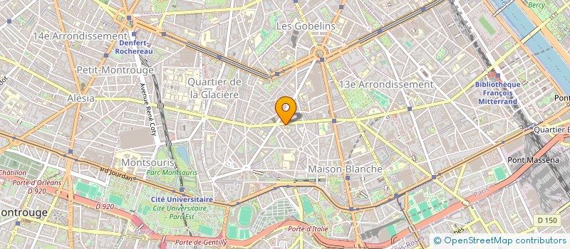 localisation de l'entreprise PRIMEUR TOLBIAC  PARIS