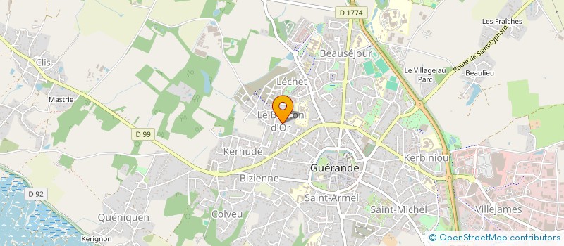 localisation de l'entreprise PRIMEURS 44 à GUERANDE