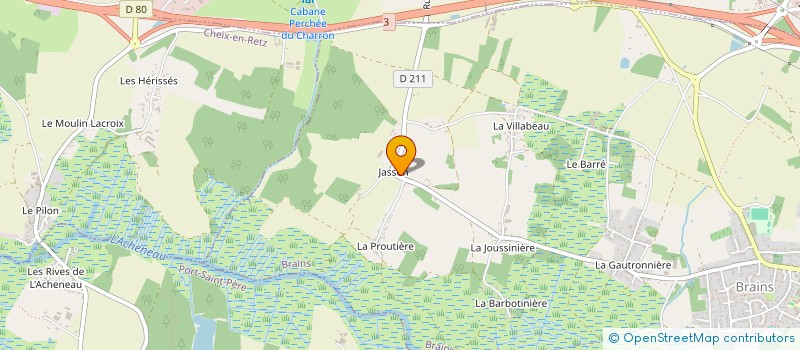 localisation de l'entreprise PRIMEURS 44  BRAINS