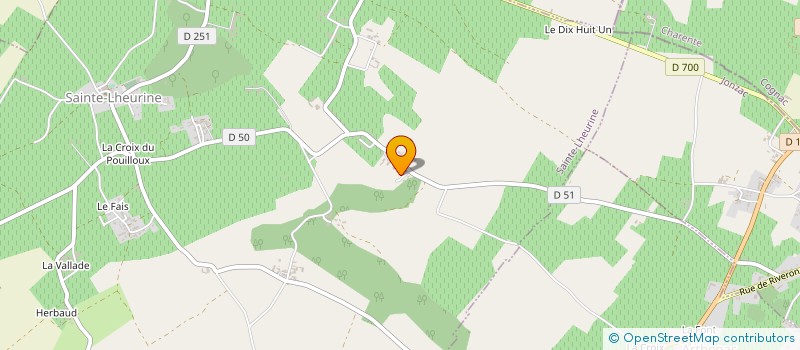 localisation de l'entreprise PRIMEURS CHARENTAIS à SAINTE-LHEURINE