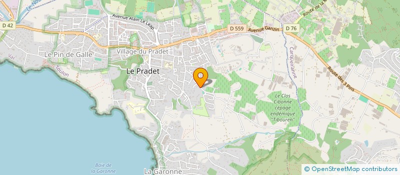 localisation de l'entreprise PRIMEURS DE LA MEDITERRANEE  LE PRADET